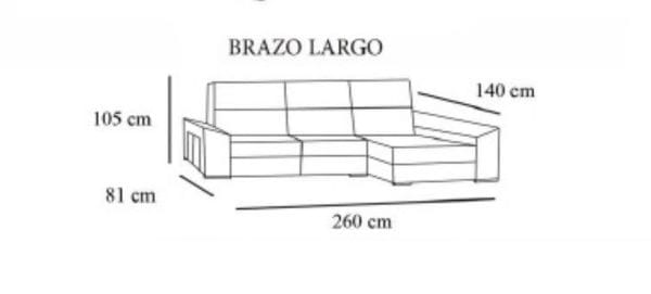 Sofá Cadiz cheislongue - Imagen 4