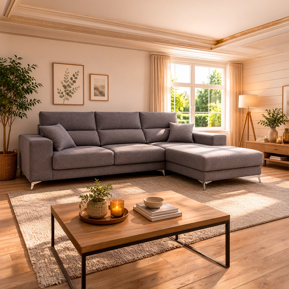 Sofá Valencia chaise longue premium