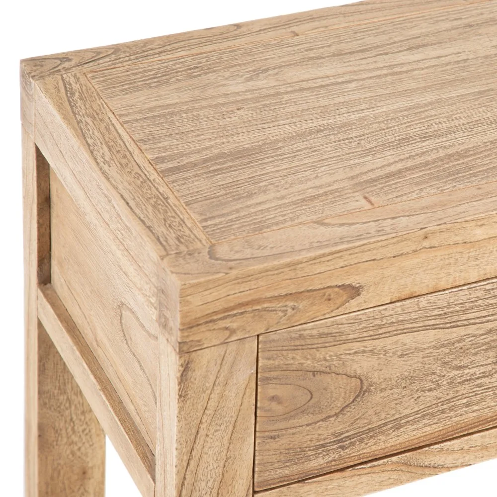 Consola natural madera mindi entrada 100 x 35 x 85 cm