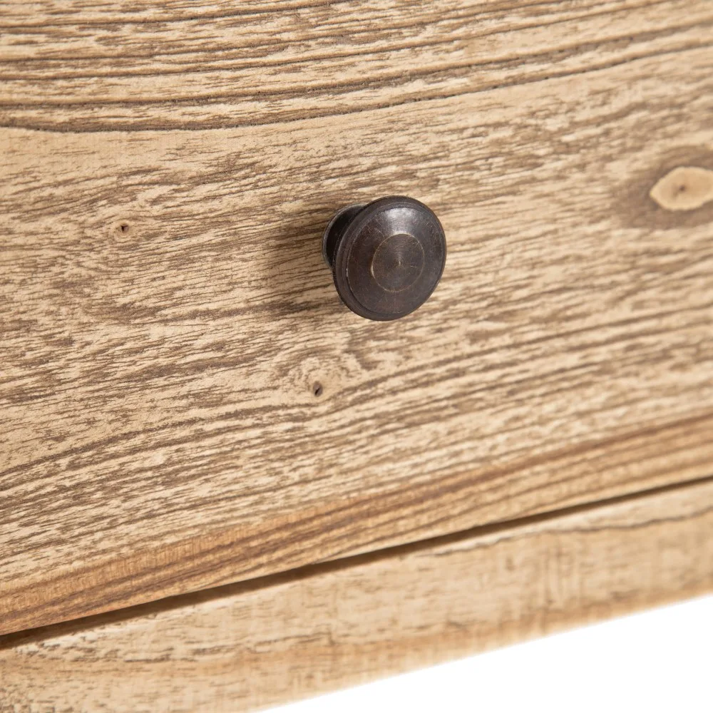 Consola natural madera mindi entrada 100 x 35 x 85 cm