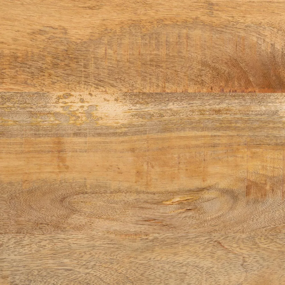 MESA COMEDOR NATURAL-NEGRO MADERA-HIERRO 160 X 90 X 79 CM - Imagen 5