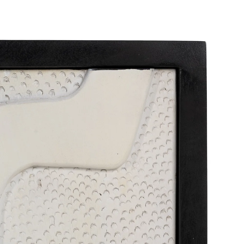 Mueble recibidor blanco-negro 102 x 41 x 93 cm