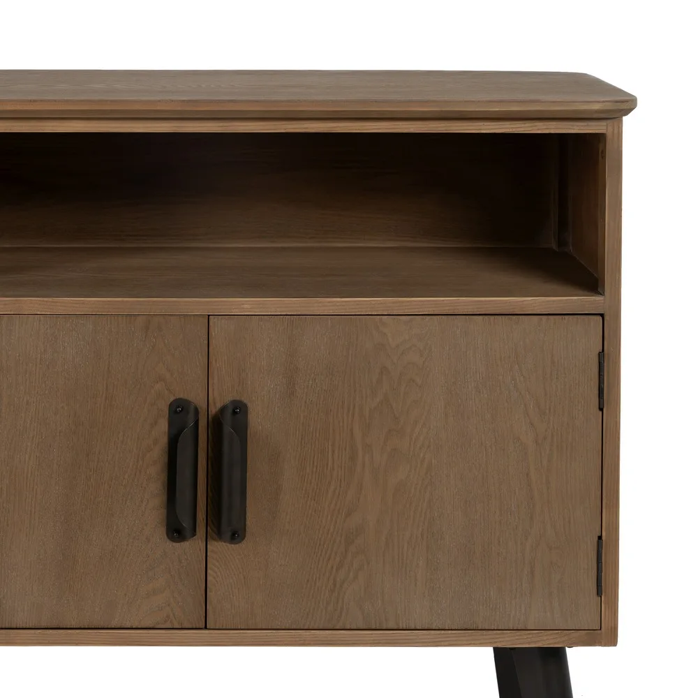 MUEBLE RECIBIDOR NATURAL-NEGRO 90 X 41 X 81 CM - Imagen 5