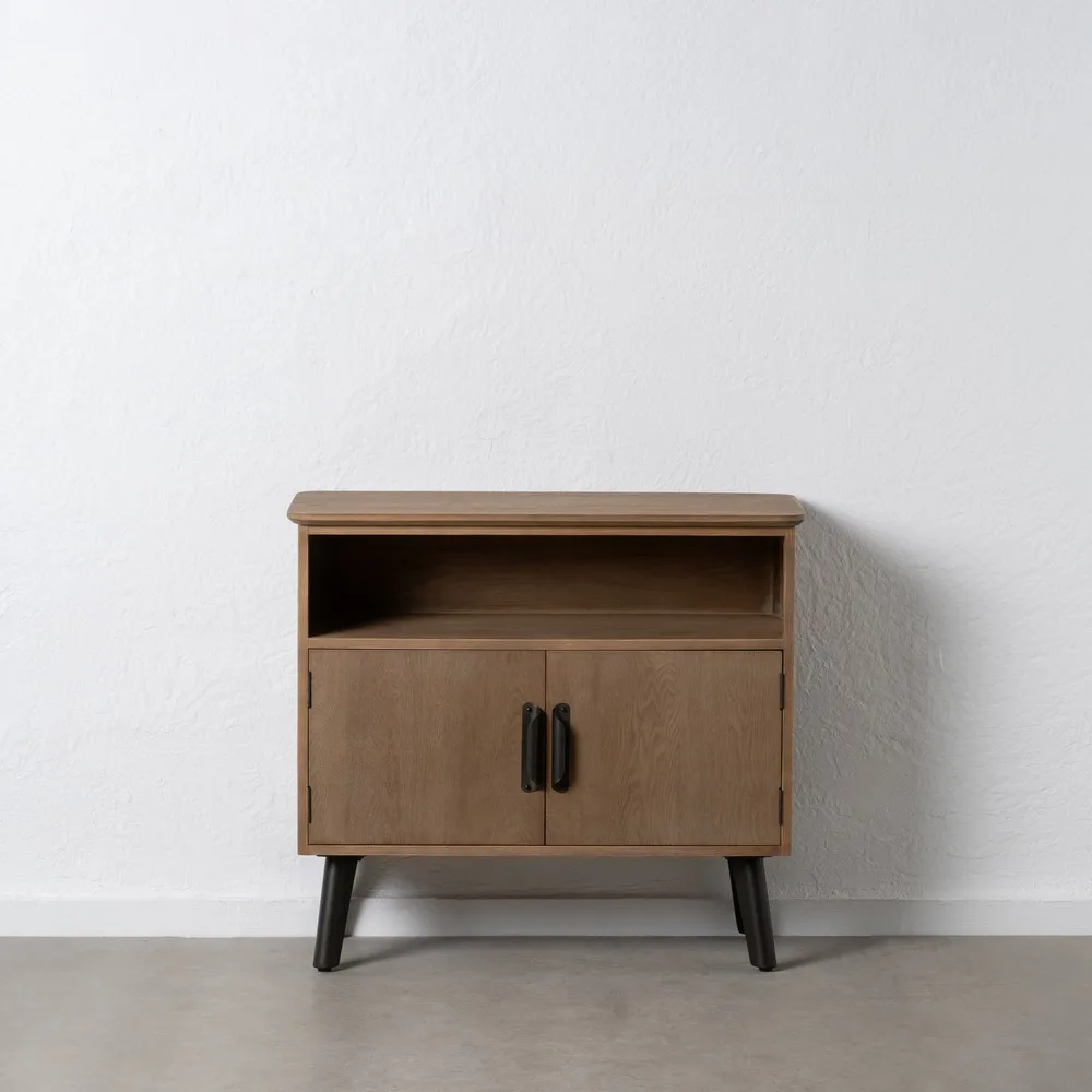 MUEBLE RECIBIDOR NATURAL-NEGRO 90 X 41 X 81 CM - Imagen 7