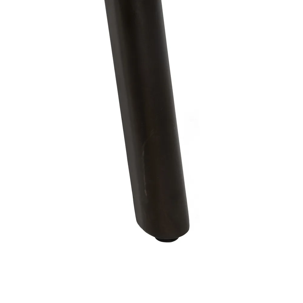 MESA AUXILIAR NATURAL-NEGRO MADERA-METAL 58 X 58 X 60 CM - Imagen 6