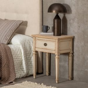 MESITA NATURAL-CREMA MADERA 56 X 36 X 68 CM