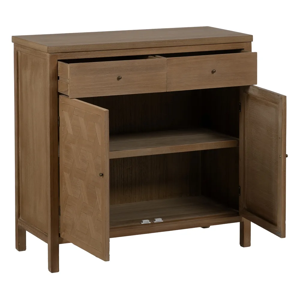 Mueble recibidor natural dm-madera 90 x 40 x 90 cm