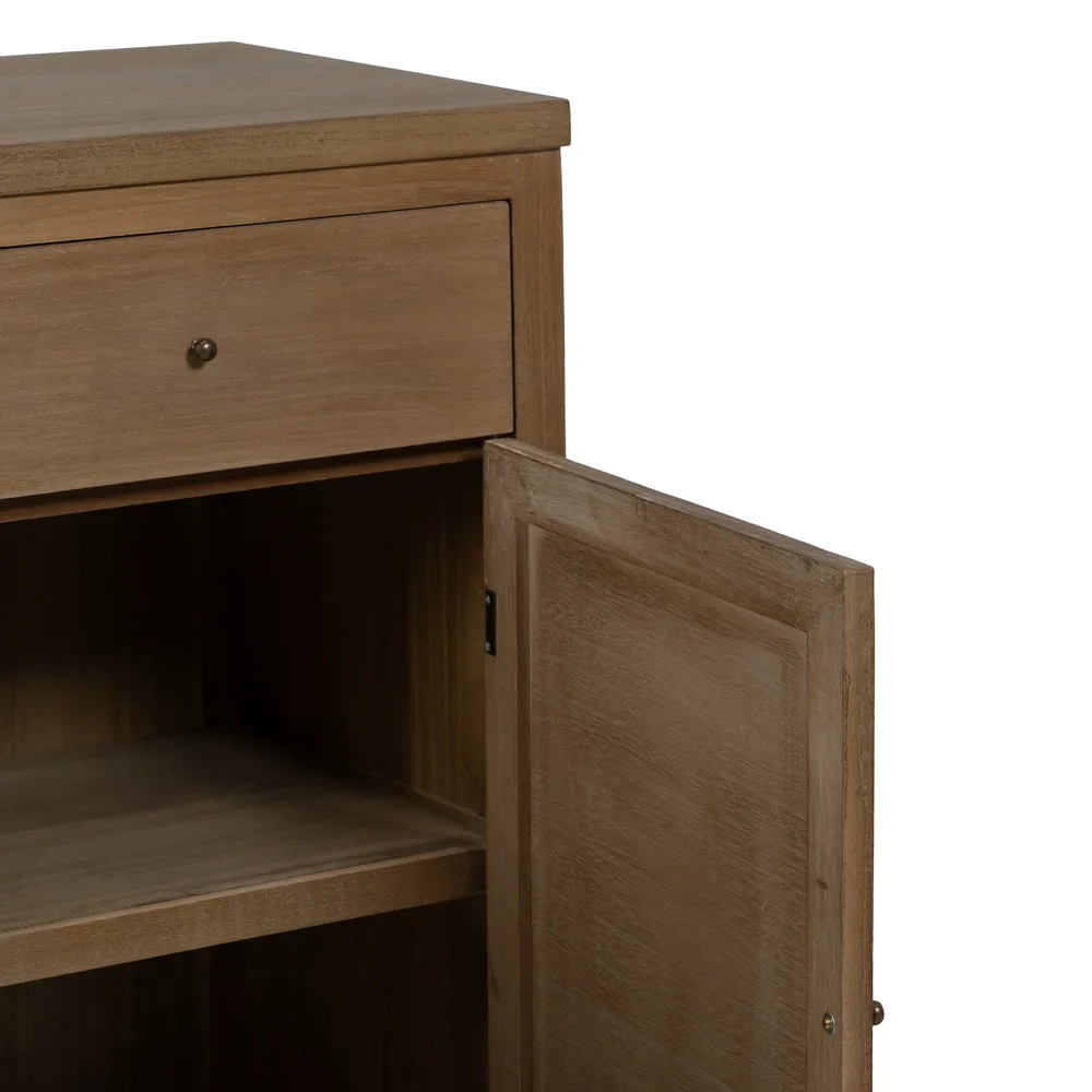 Mueble recibidor natural dm-madera 90 x 40 x 90 cm