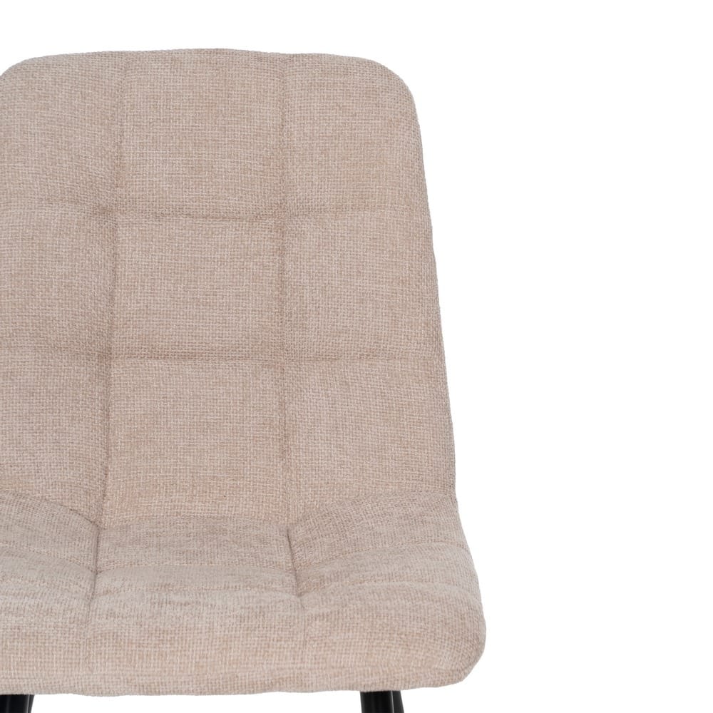SILLA BEIGE TEJIDO-METAL CONTRACT 44 X 42 X 89 CM - Imagen 5