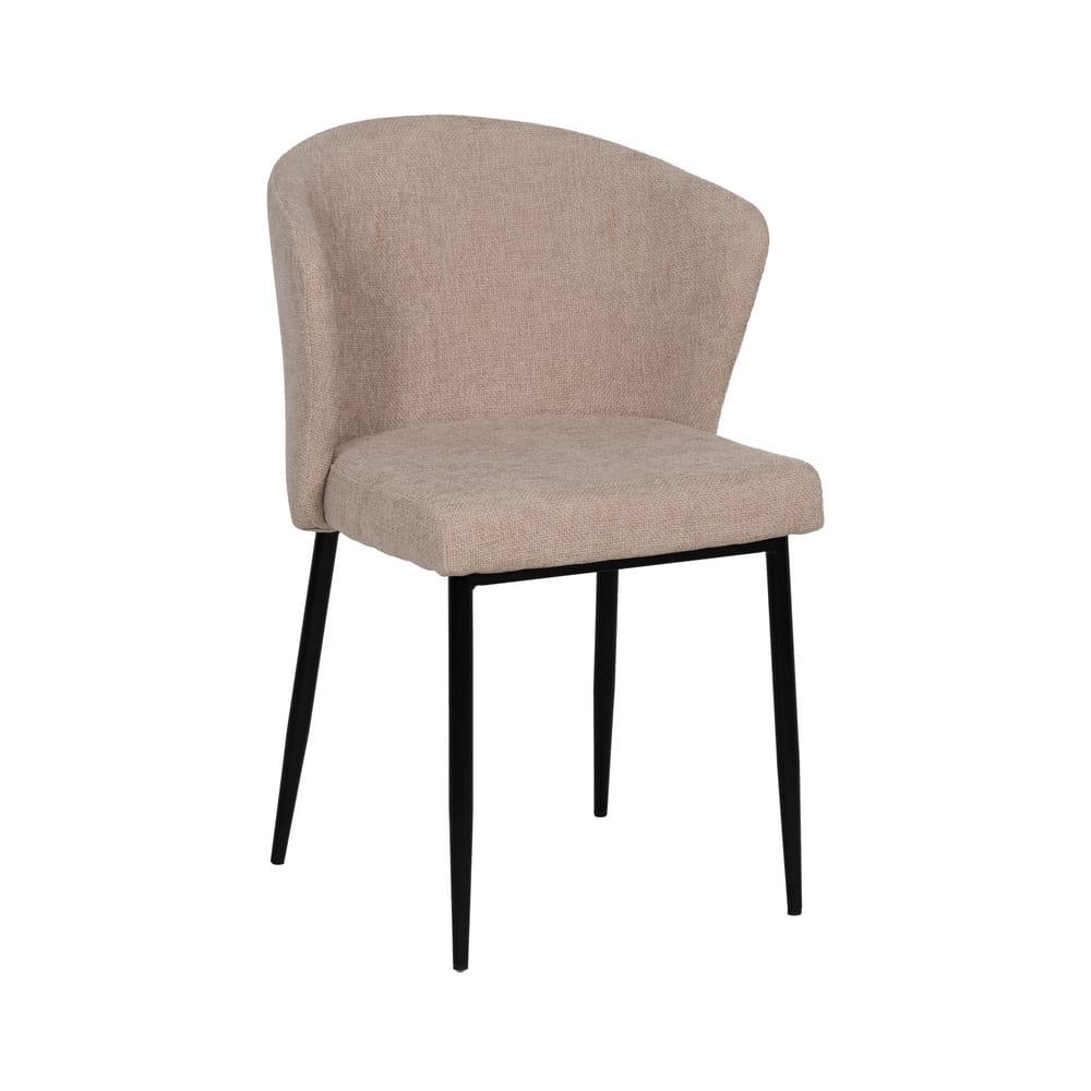 SILLA BEIGE TEJIDO-METAL CONTRACT 52,50 X 55 X 80 CM