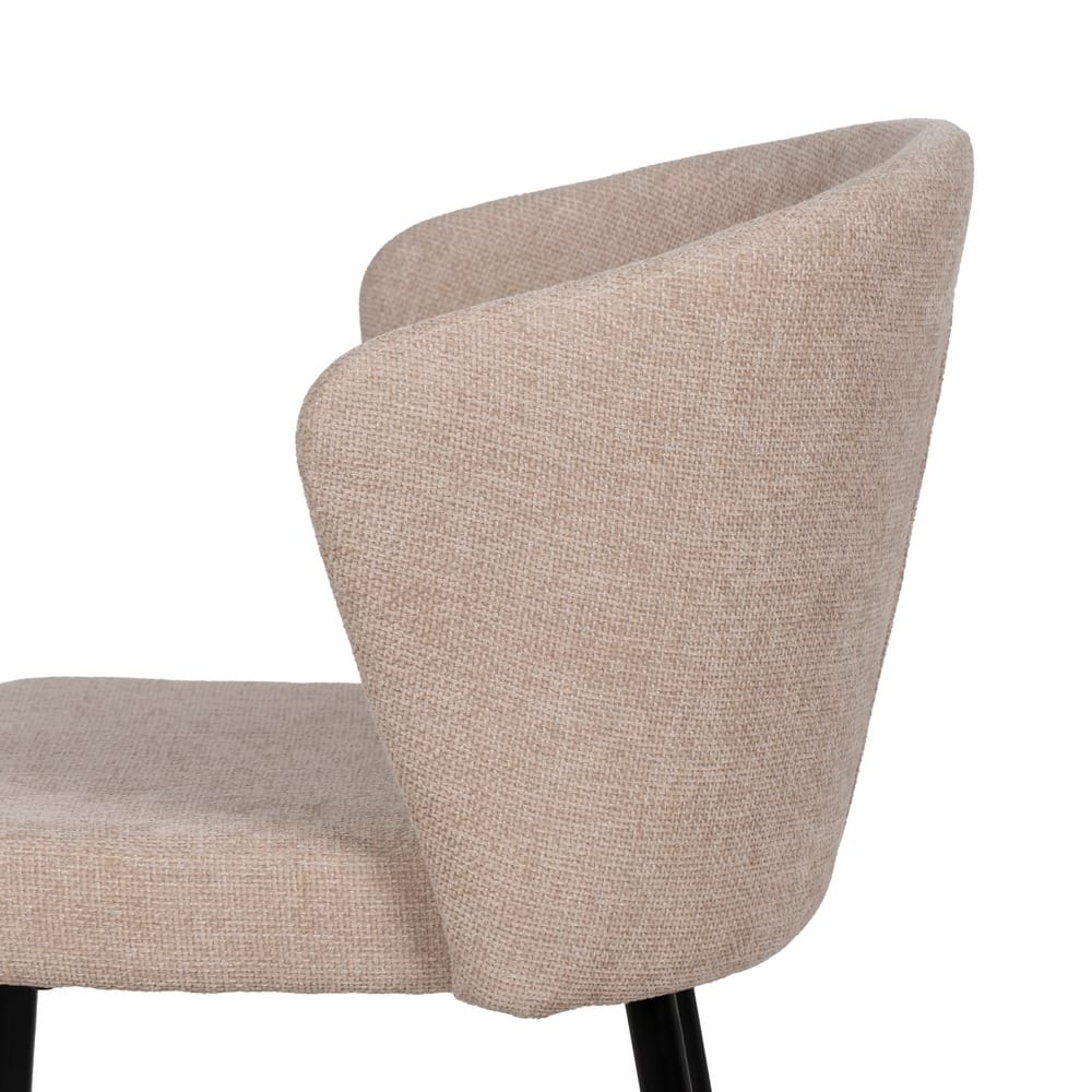 SILLA BEIGE TEJIDO-METAL CONTRACT 52,50 X 55 X 80 CM - Imagen 6