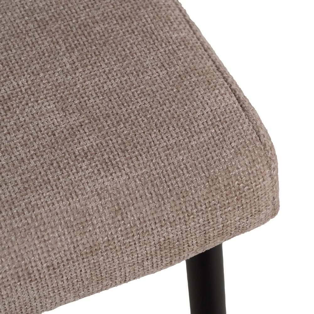 SILLA BEIGE TEJIDO-METAL CONTRACT 52,50 X 55 X 80 CM - Imagen 8