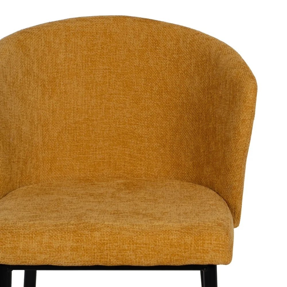 Detalle del asiento de la silla Amarilla de Comedor Clásica