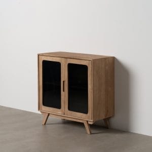 MUEBLE AUXILIAR NATURAL MADERA DE MANGO 81 X 41 X 83 CM