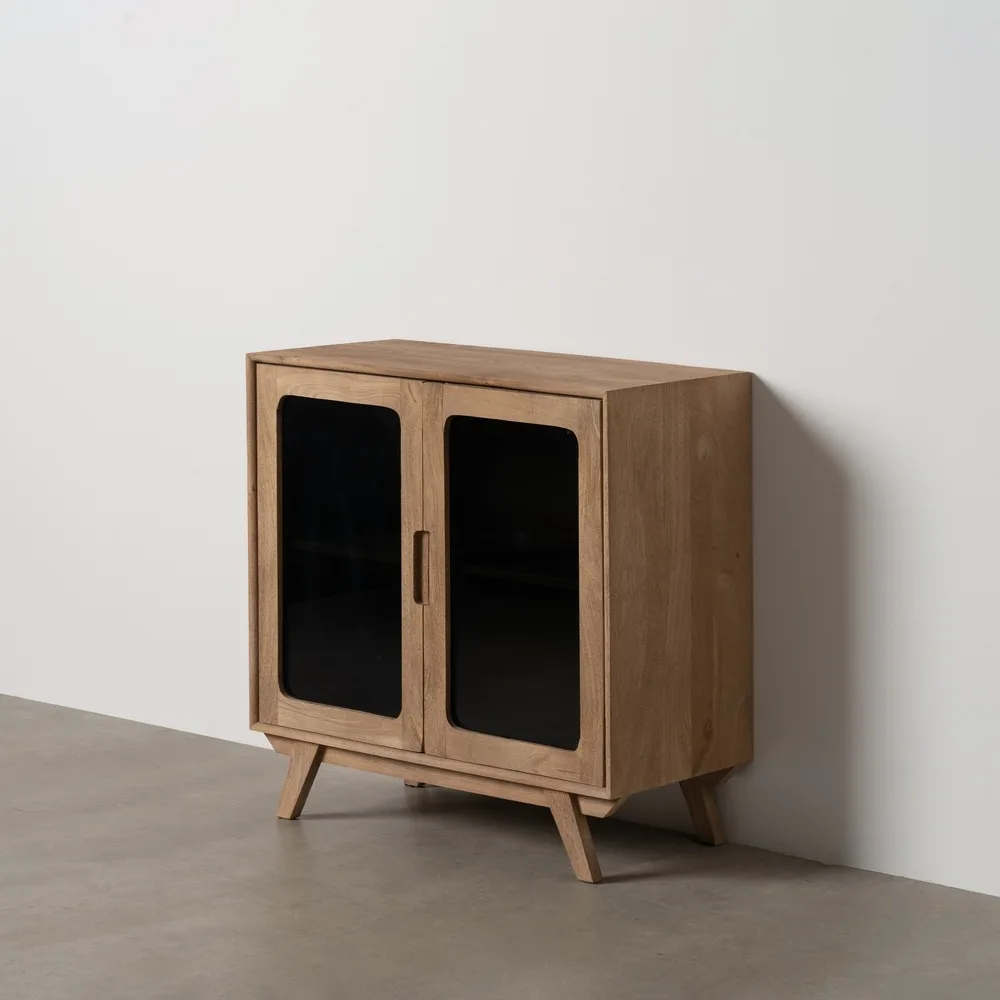 MUEBLE AUXILIAR NATURAL MADERA DE MANGO 81 X 41 X 83 CM - Imagen 2