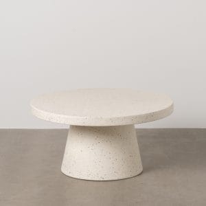 MESA CENTRO BLANCO FIBRA DE MAGNESIO 80 X 80 X 38 CM