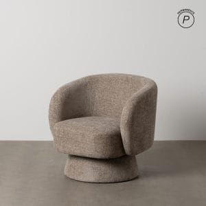 SILLÓN BEIGE TEJIDO SALÓN 78 X 79 X 77 CM