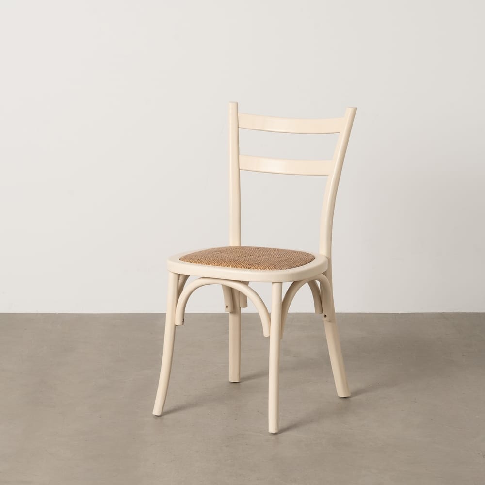 SILLA CREMA MADERA DE OLMO CONTRACT 45 X 54 X 88,50 CM