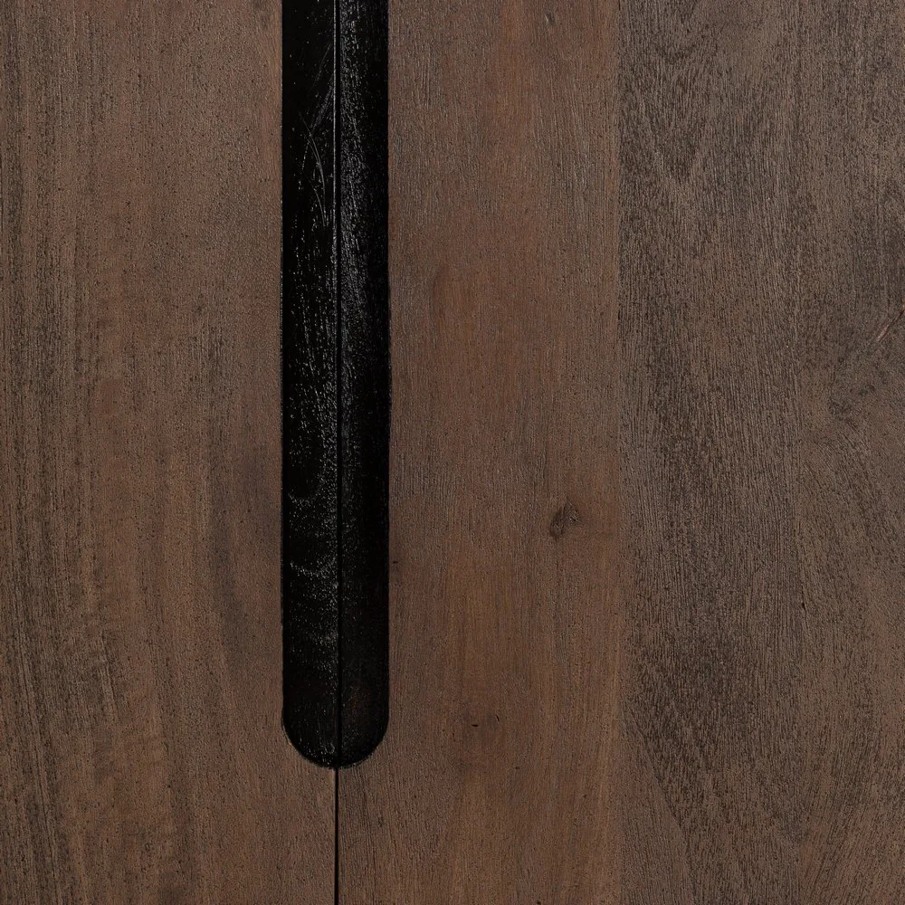 Mueble recibidor marrón madera de mango 100 x 40 x 85 cm