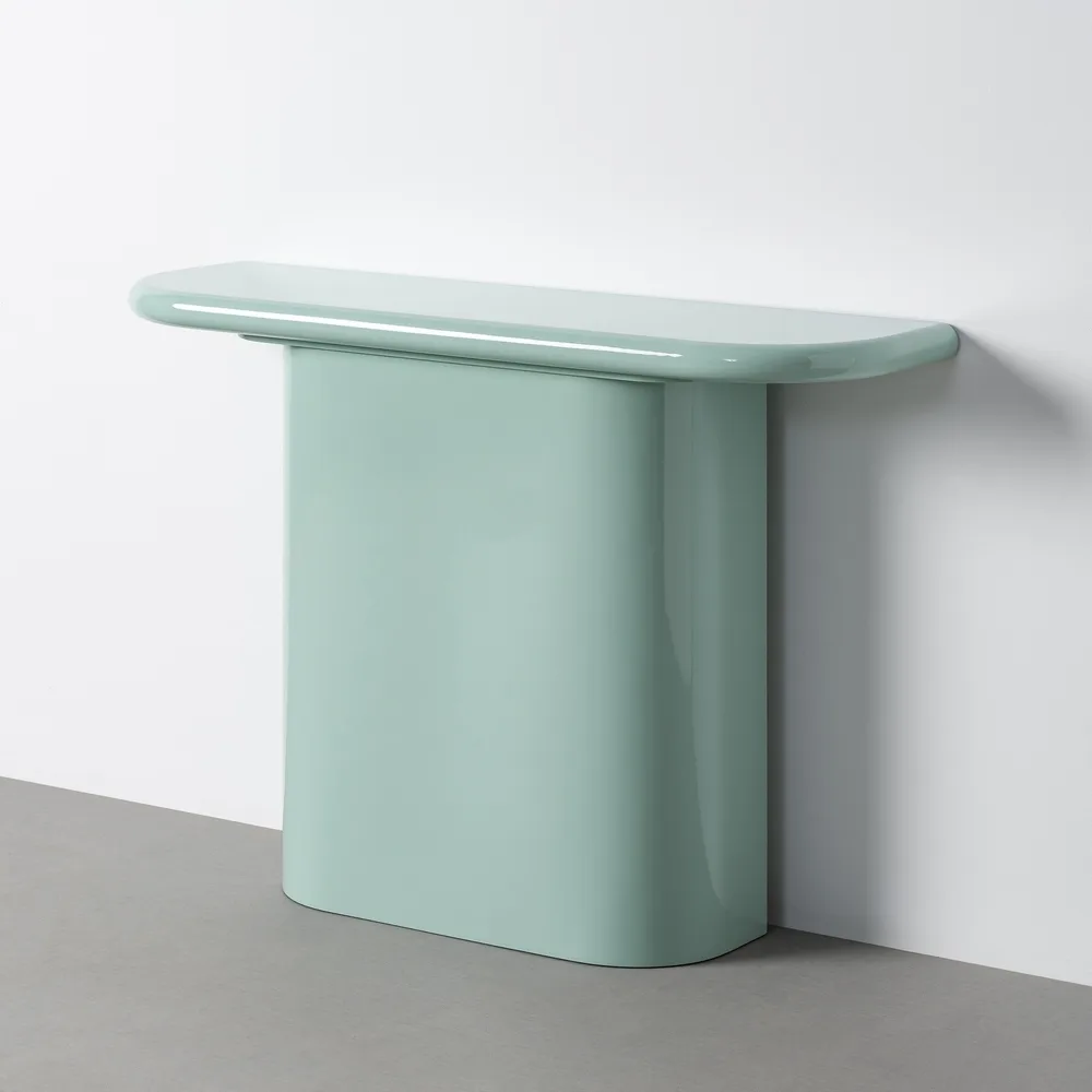 CONSOLA LACADO VERDE DM ENTRADA 120 X 30 X 81 CM - Imagen 2