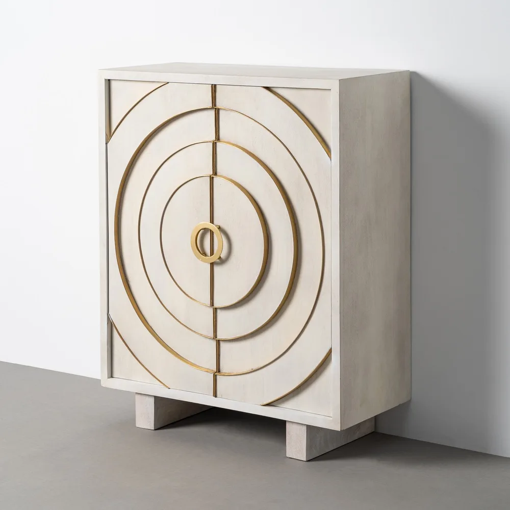 Armario cabinet madera mango 91x40x113 cm frontal