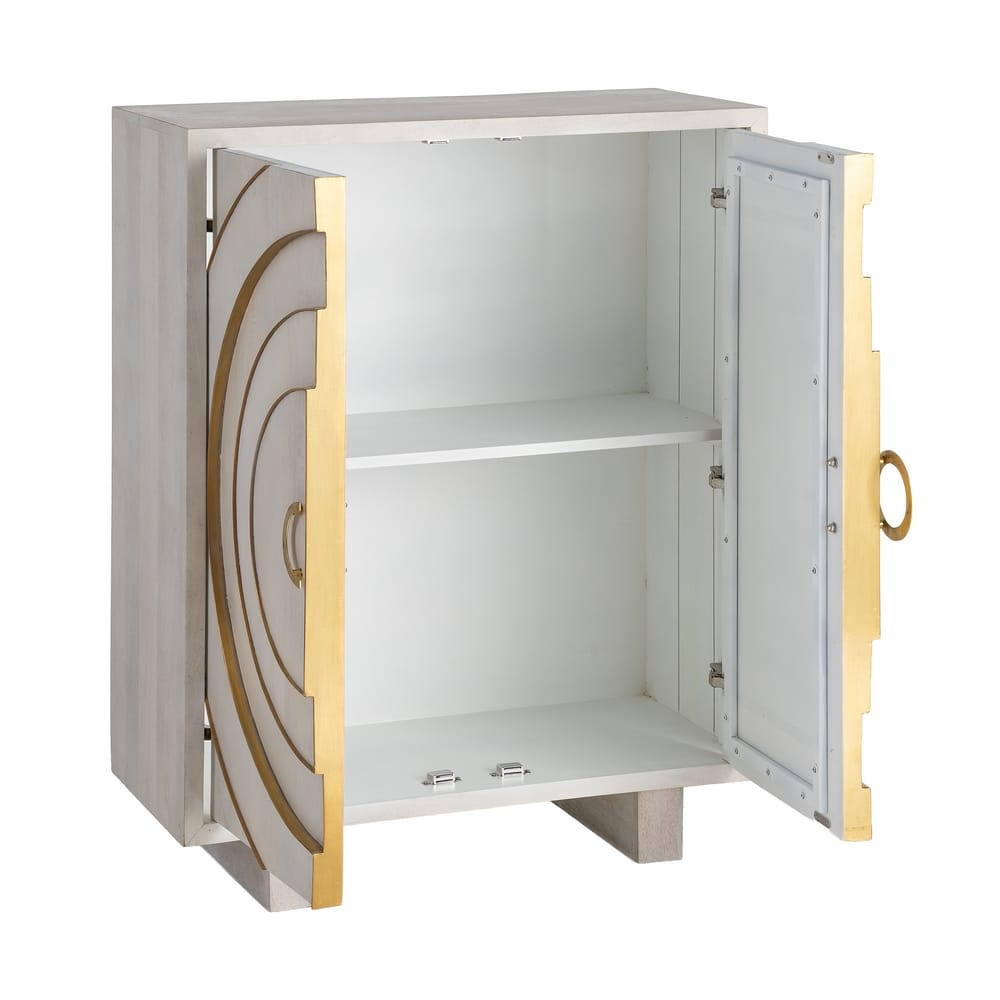 Armario cabinet colonial madera mango salón detalle