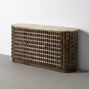 APARADOR MADERA-MÁRMOL SALÓN 154 X 40 X 76 CM