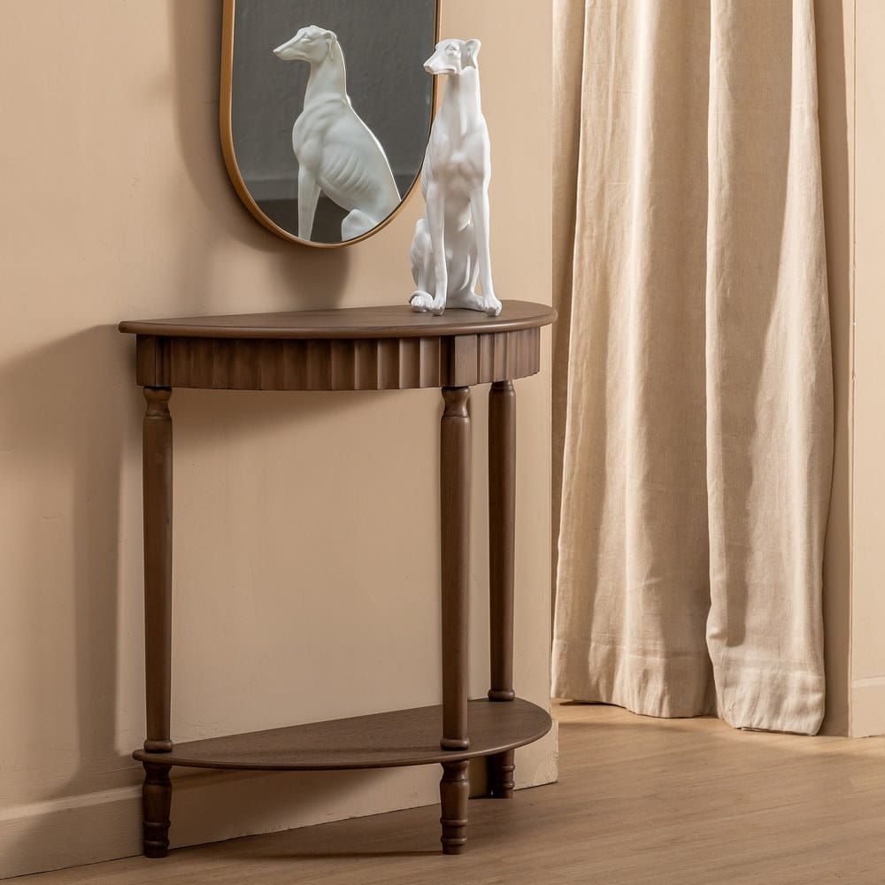 Consola recibidor madera marrón moderna