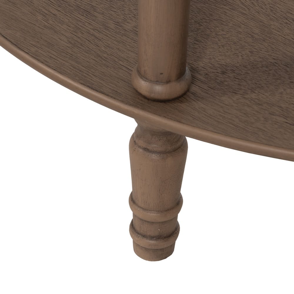 CONSOLA MARRÓN DM-MADERA 71 X 30 X 71 CM - Imagen 8