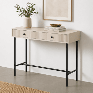 CONSOLA CREMA DM ENTRADA 90 X 35 X 75 CM