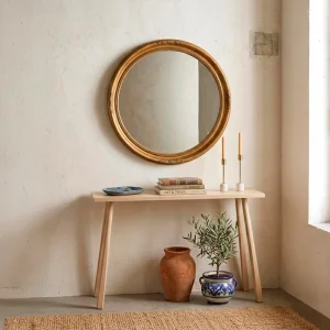 CONSOLA NATURAL DM-MADERA 106 X 35 X 75 CM