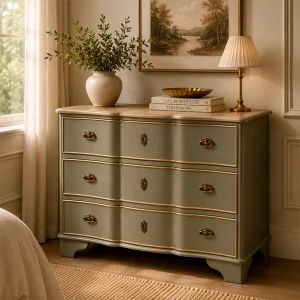 CÓMODA TAUPE MADERA 100 X 50 X 80 CM