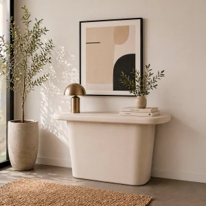 CONSOLA BLANCO DM 119 X 38 X 82 CM