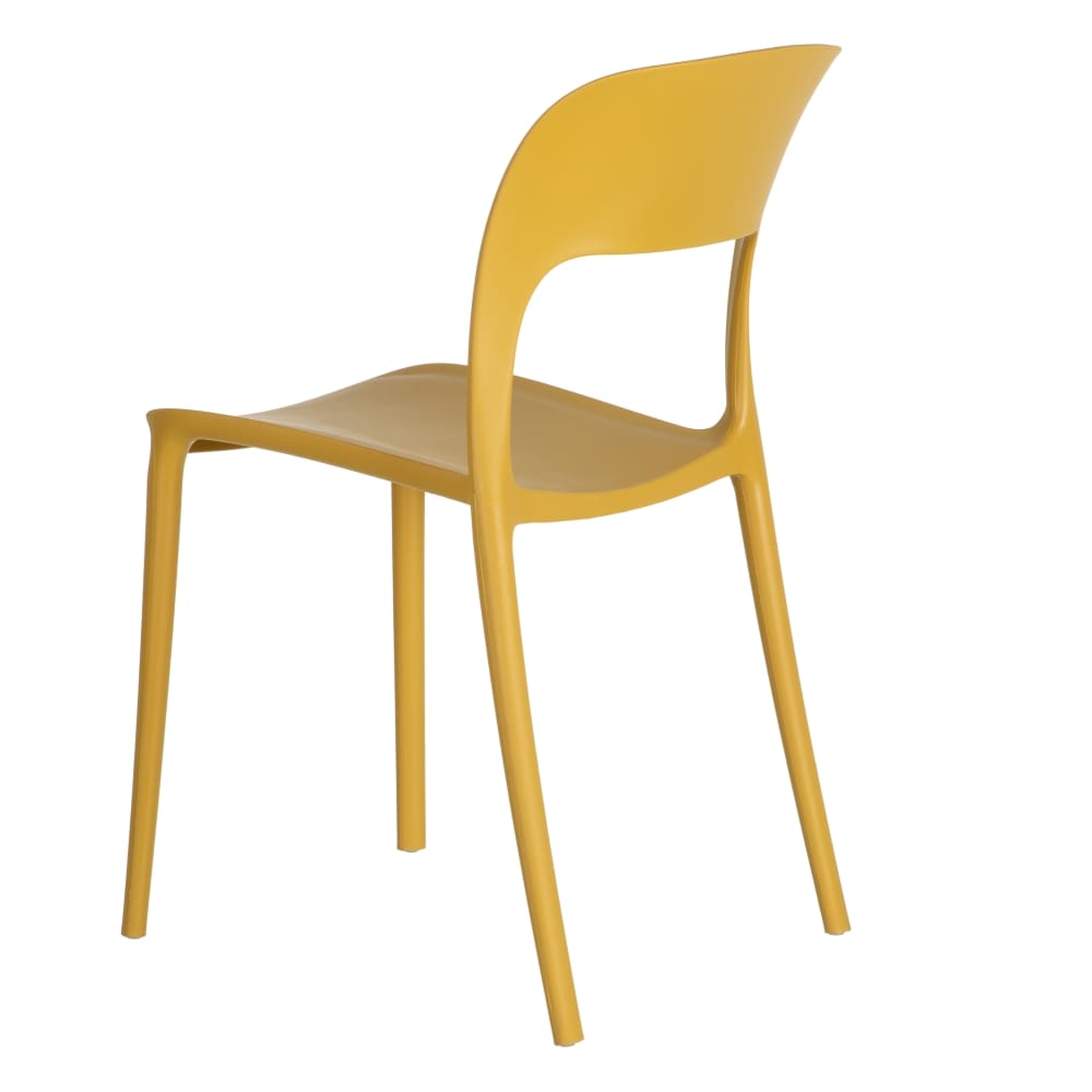 SILLA APILABLE AMARILLO POLIPROPILENO 43 X 43 X 83,20 CM - Imagen 5