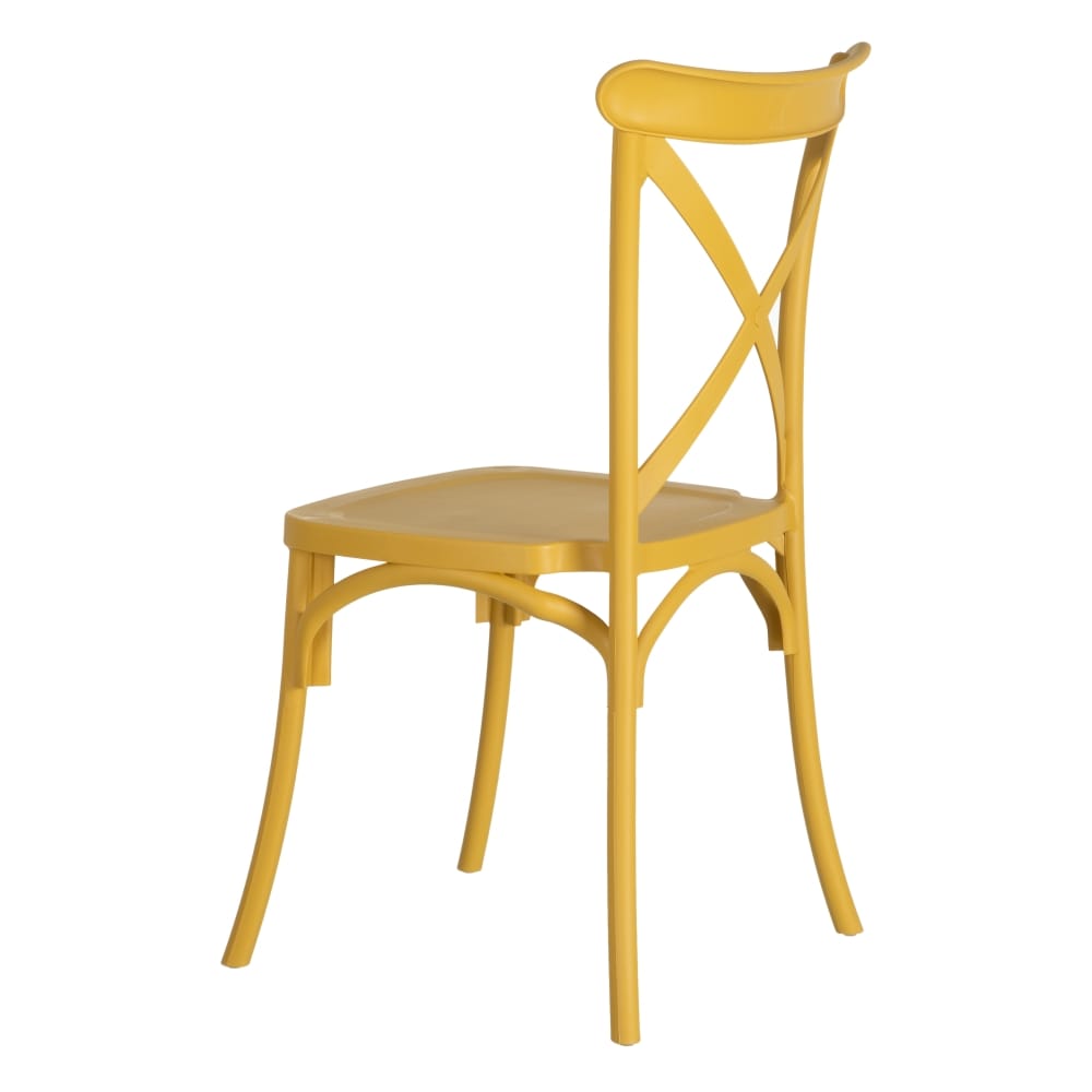 SILLA APILABLE AMARILLO POLIPROPILENO 48,50 X 43 X 91 CM - Imagen 4