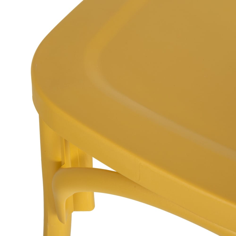 SILLA APILABLE AMARILLO POLIPROPILENO 48,50 X 43 X 91 CM - Imagen 7