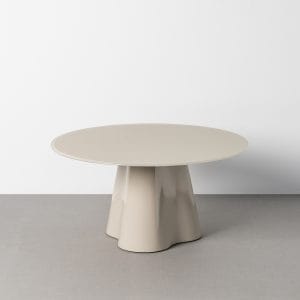MESA CENTRO CREMA DM-CRISTAL 80 X 80 X 40 CM