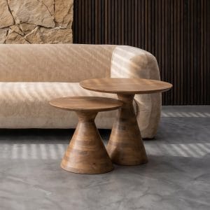 S/2 MESITAS MADERA DE MANGO 71 X 71 X 55,50 CM