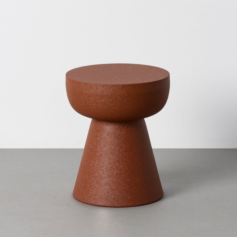 Mesita mate teja de hierro de 34 x 34 x 40 cm, Ref. 617273