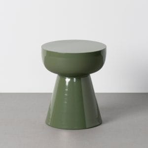 MESITA VERDE METAL 34 X 34 X 40 CM