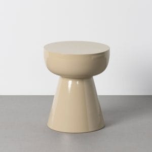 MESITA TAUPE METAL 34 X 34 X 40 CM