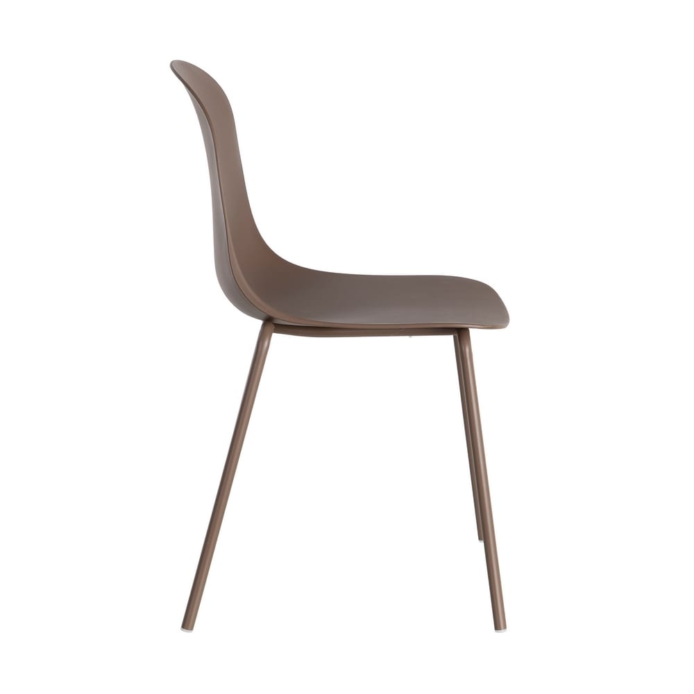 SILLA EXTERIOR MARRÓN PP-METAL CONTRACT 50 X 53 X 85 CM - Imagen 5
