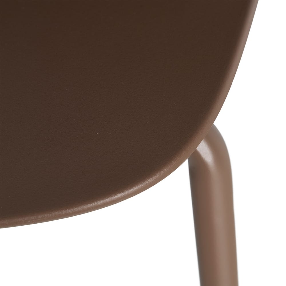 SILLA EXTERIOR MARRÓN PP-METAL CONTRACT 50 X 53 X 85 CM - Imagen 9