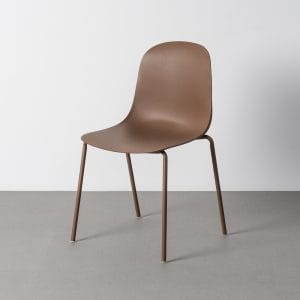 SILLA EXTERIOR MARRÓN PP-METAL CONTRACT 50 X 53 X 85 CM
