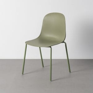 SILLA EXTERIOR VERDE PP-METAL CONTRACT 50 X 53 X 85 CM