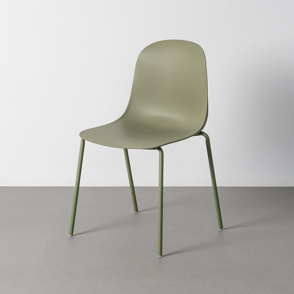 SILLA EXTERIOR VERDE PP-METAL CONTRACT 50 X 53 X 85 CM