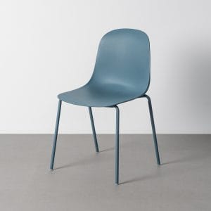 SILLA EXTERIOR AZUL PP-METAL CONTRACT 50 X 53 X 85 CM