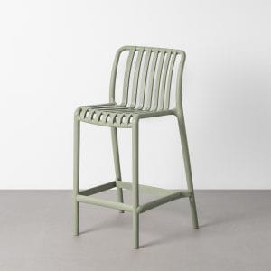 TABURETE VERDE POLIPROPILENO EXTERIOR 52 X 47 X 91 CM