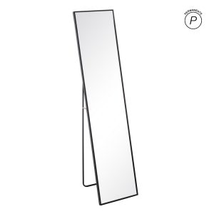 ESPEJO NEGRO ALUMINIO-CRISTAL DECORACIÓN 35 X 2,50 X 151 CM