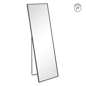 ESPEJO NEGRO ALUMINIO-CRISTAL 50 X 2,50 X 160 CM